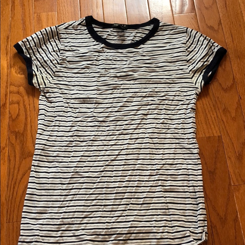 Striped fitted t shirt